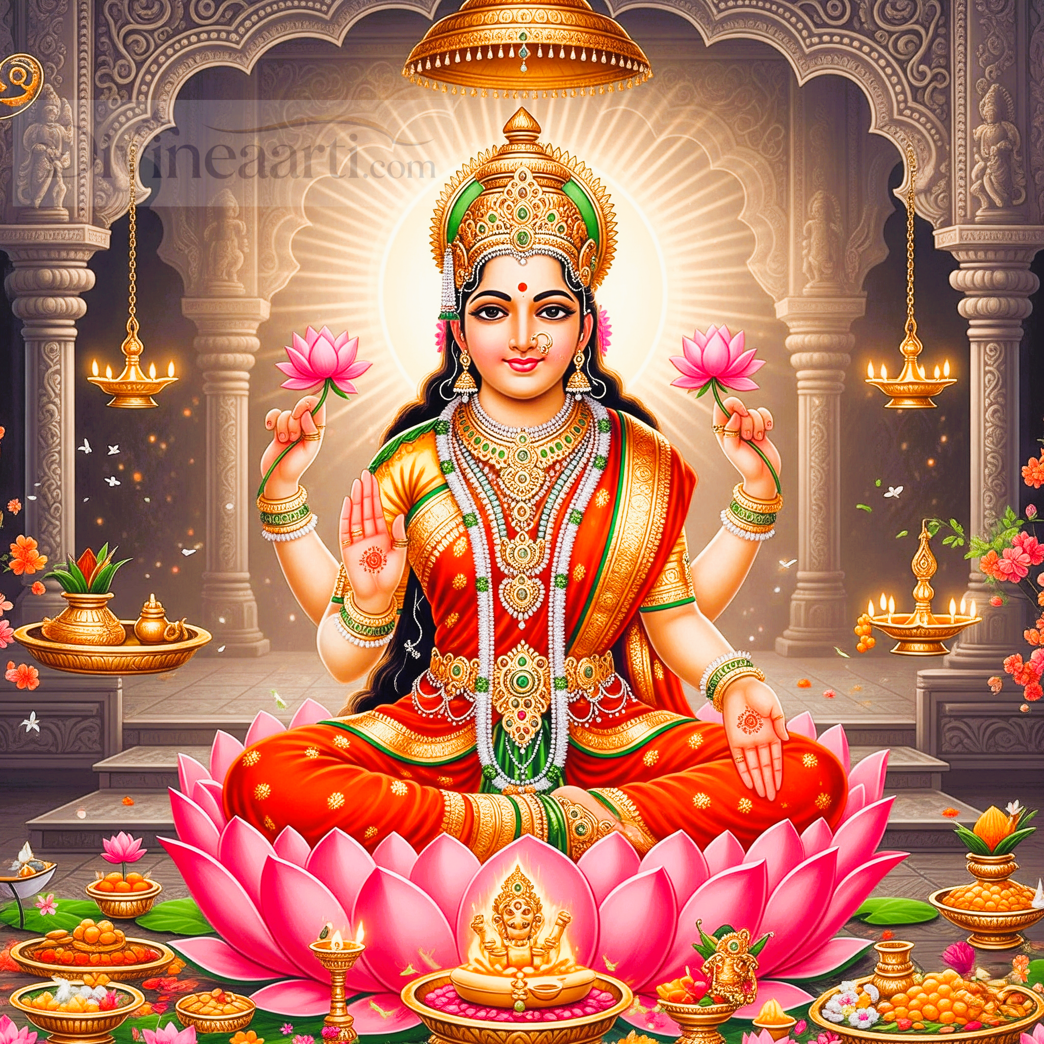 Lakshmi Chalisa - Image of Goddess Lakshmi
