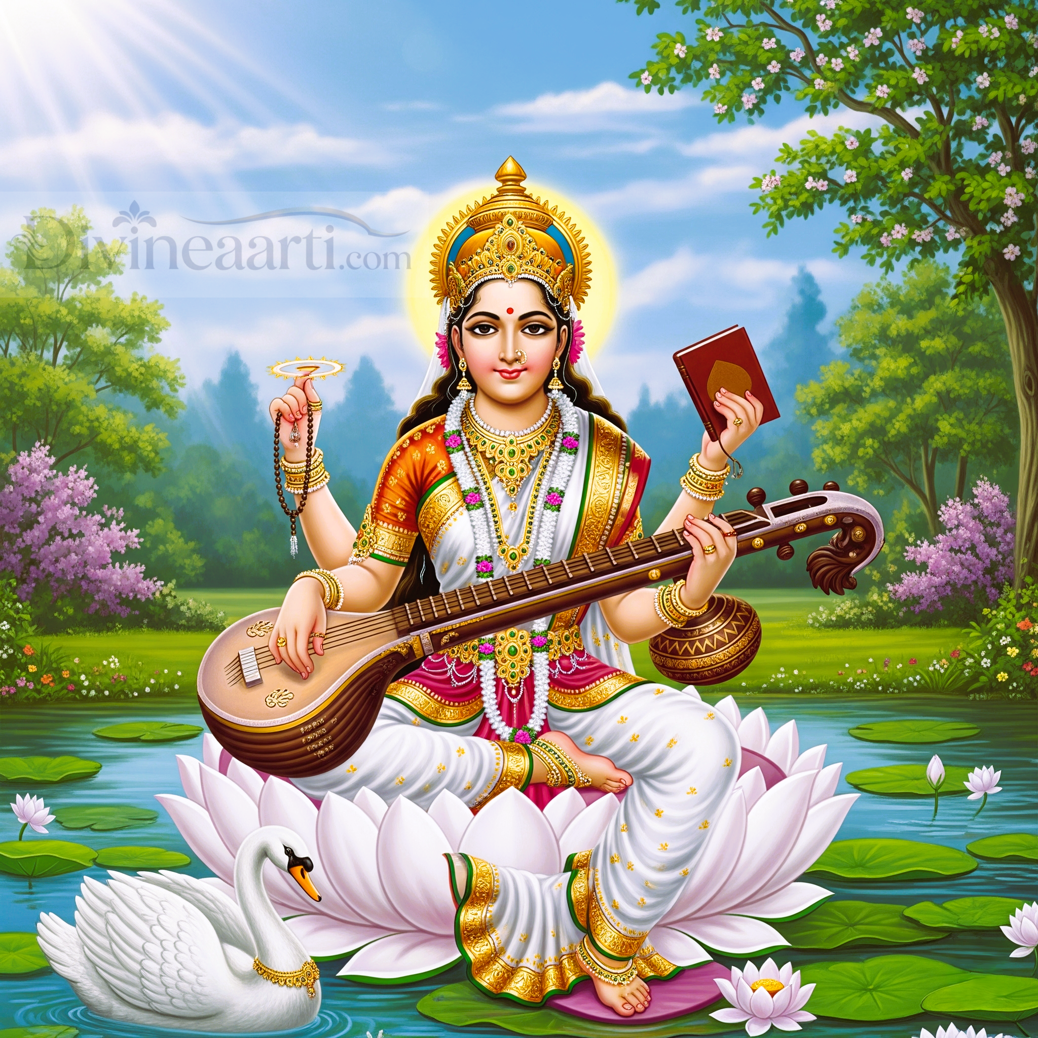 Saraswati Chalisa - Goddess Saraswati